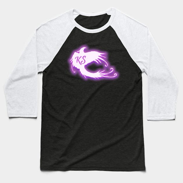 Kimbra Swain Logo Glow Baseball T-Shirt by KimbraSwain